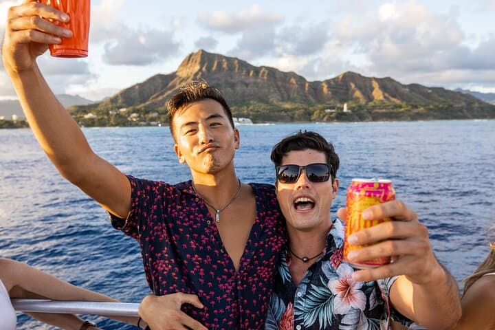 Premier Waikiki Sunset Party Cruise with Live DJ and Full Bar