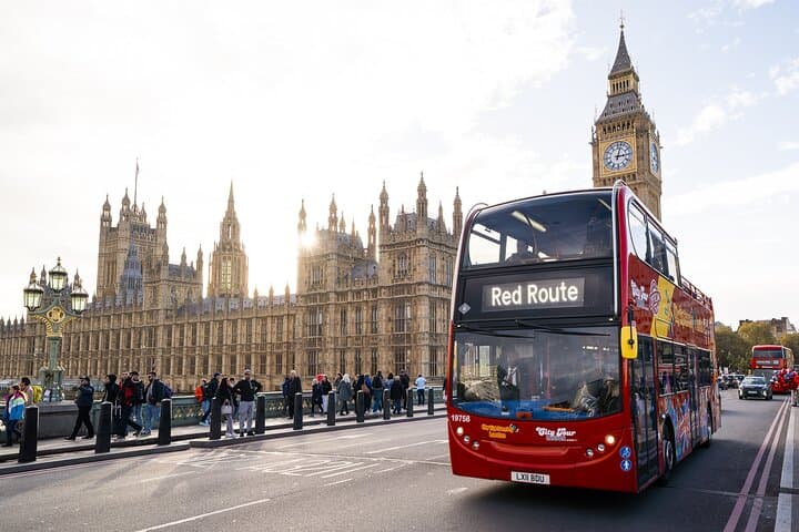 City Sightseeing London Hop-On Hop-Off Bus Tour & Bookable Extras